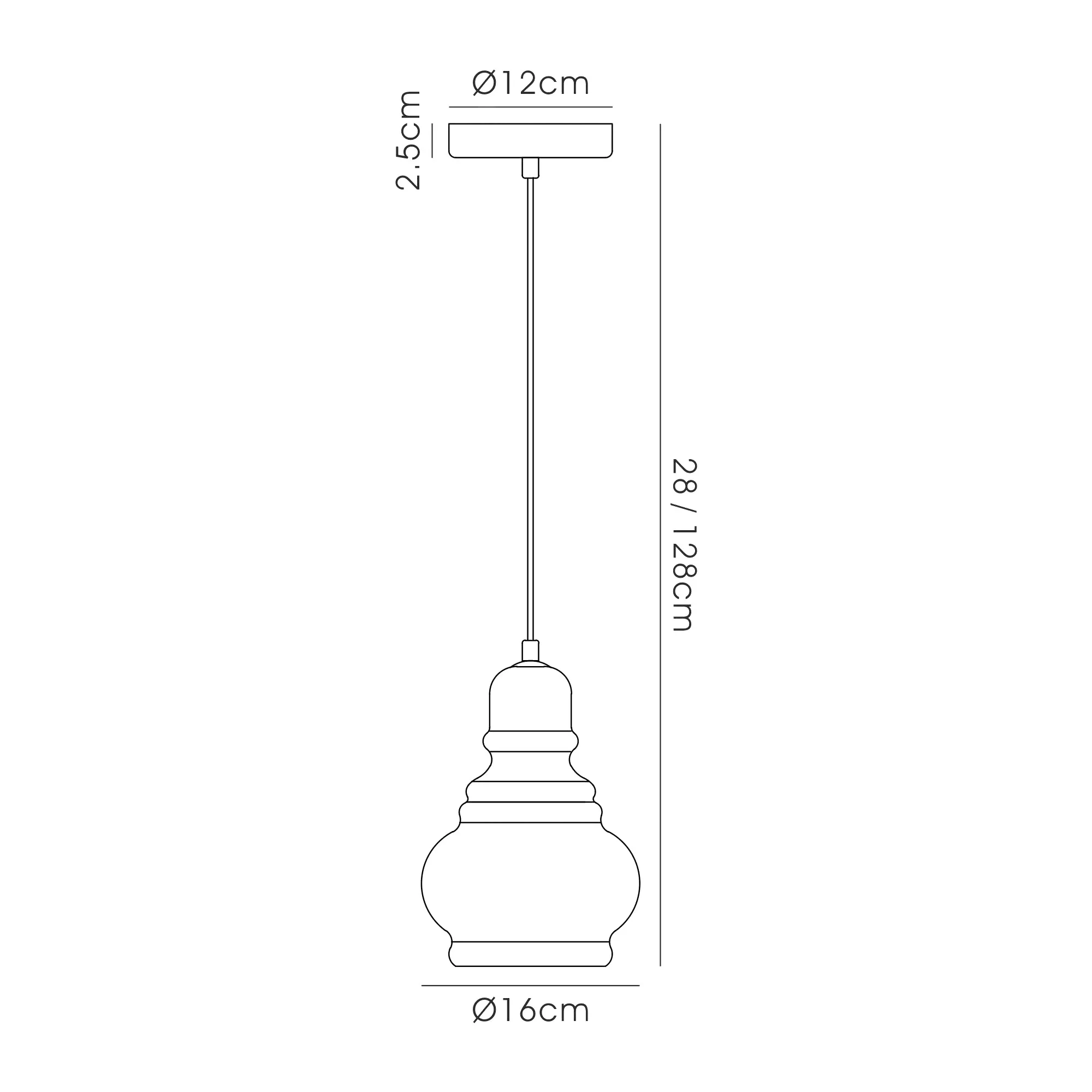 Ariel 16cm Smoke Glass Pendant 1 Light Polished Chrome D0096  Deco Ariel